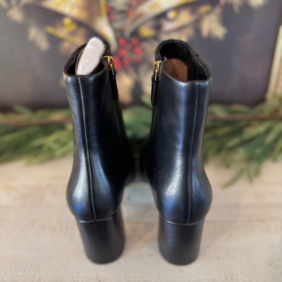 Cole Haan Chrystie Square Toe Bootie 75mm in Black Leather (Grand 360) - Picture 7 of 10